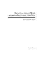 Native cross-platform mobile application development using voind