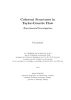 Coherent Structures in Taylor-Couette Flow: Experimental Investigation