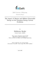 The impact of Marine and Offshore Renewable Energy on the European Energy System Evolution
