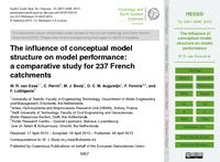 The influence of conceptual model structure on model performance: A comparative study for 237 French catchments