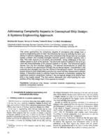 Addressing complexity aspects in conceptual ship design: A systems engineering approach