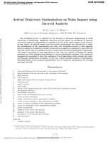 Arrival Trajectory Optimization on Noise Impact using Interval Analysis