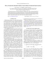Theory of temperature fluctuation statistics in superconductor-normal metal tunnel structures