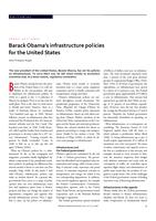Barack Obama’s infrastructure policies for the United States