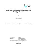 Reflection Positivity in Heisenberg and Ice-Type Models