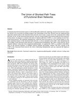 The Union of Shortest Path Trees of Functional Brain Networks
