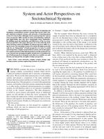 System and Actor Perspectives on Sociotechnical Systems