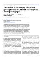 Fabrication of an imaging diffraction grating for use in a MEMS-based optical microspectrograph