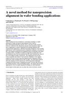 A novel method for nanoprecision alignment in wafer bonding applications
