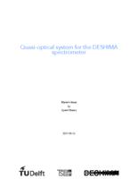 Quasi-optical system for the DESHIMA spectrometer