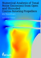 Numerical Analysis of Tonal Noise Emissions from Open and Shrouded Contra-Rotating Propellers