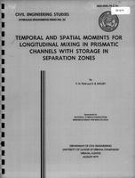  Temporal and Spatial Moments for Longitudinal Mixing in Prismatic Channels with Storage in Separation Zones 