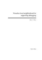 Visualize local neighborhood for supporting debugging
