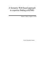 A Semantic Web based approach to expertise finding at KPMG