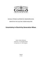 Uncertainty in electricity generation mixes