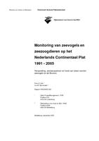 Monitoring van zeevogels en zeezoogdieren op het Nederlands Continentaal Plat 1991-2005: Verspreiding, seizoenspatroon en trend van zeven soorten zeevogels en de Bruinvis