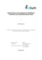 Optimization of Entanglement Distillation Protocols via Group Theoretical Tools