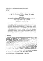 A generalisation of J2-flow theory for polar continua
