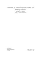 Filtration of natural organic matter and micro pollutants