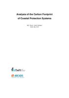 Analysis of the Carbon Footprint of Coastal Protection Systems