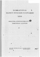 Flume study on salinity intrusion in estuaries (XXIII): Analytical investigations of two-dimensional equations