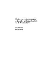 Effecten van systeemingrepen op de water- en bodemkwaliteit van de Westerschelde