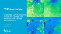 Correcting Global Elevation Models for Canopy and Infrastructure Using a Residual U-Net