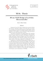 90 nm VLSI Design of an 8-bits Microcontroller