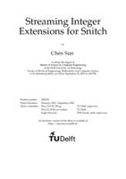 Streaming Integer Extensions for Snitch