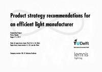 Product Strategy Recommendations for an Efficient Light Manufacturer