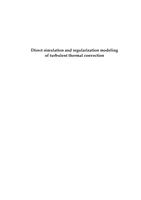 Direct simulation and regularization modeling of turbulent thermal convection