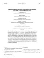 Turbulent Winds and Temperature Fronts in Large-Eddy Simulations of the Stable Atmospheric Boundary Layer
