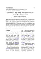 Quantitative Geotechnical Risk Management for Tunneling Projects in China