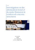 Investigation on the attenuation trend of Acoustic Emission in reinforced concrete structures