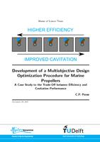 Development of a multiobjective design optimization procedure for marine propellers