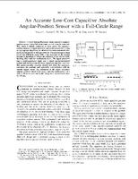 An accurate low-cost capacitive absolute angular-position sensor with a full-circle range