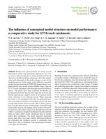 The influence of conceptual model structure on model performance: A comparative study for 237 French catchments