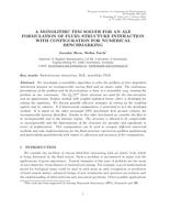 A monolithic FEM solver for an ALE formulation of fluid-structure interaction with configuration for numerical benchmarking