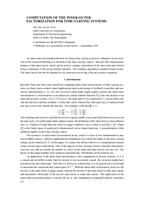 Computation of the Inner-Outer Factorization for Time-varying Systems