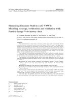 Simulating Dynamic Stall in a 2D VAWT: Modeling strategy, verification and validation with Particle Image Velocimetry data