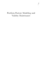 Freeform feature modelling and validity maintenance