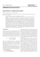 Assortativity of complementary graphs
