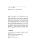 Large scale road network generalization for vario-scale map