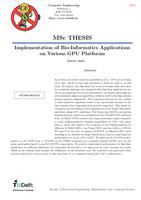 Implementation of Bio-Informatics Applications on Various GPU Platforms
