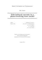 Tide-induced currents in a phase-resolving wave model