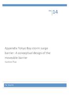 Tokyo Bay storm surge barrier: A conceptual design of the moveable barrier