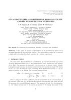 On a decoupled algorithm for poroelasticity and its resolution by multigrid