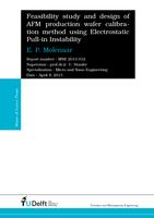 Feasibility Study and Design of AFM Production Wafer Calibration Method using Electrostatic Pull-in Instability