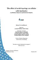 The effect of nodal topology on cellular solid mechanics