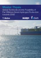 Global Techno-Economic Feasibility of Far Offshore Green Hydrogen Production towards 2050